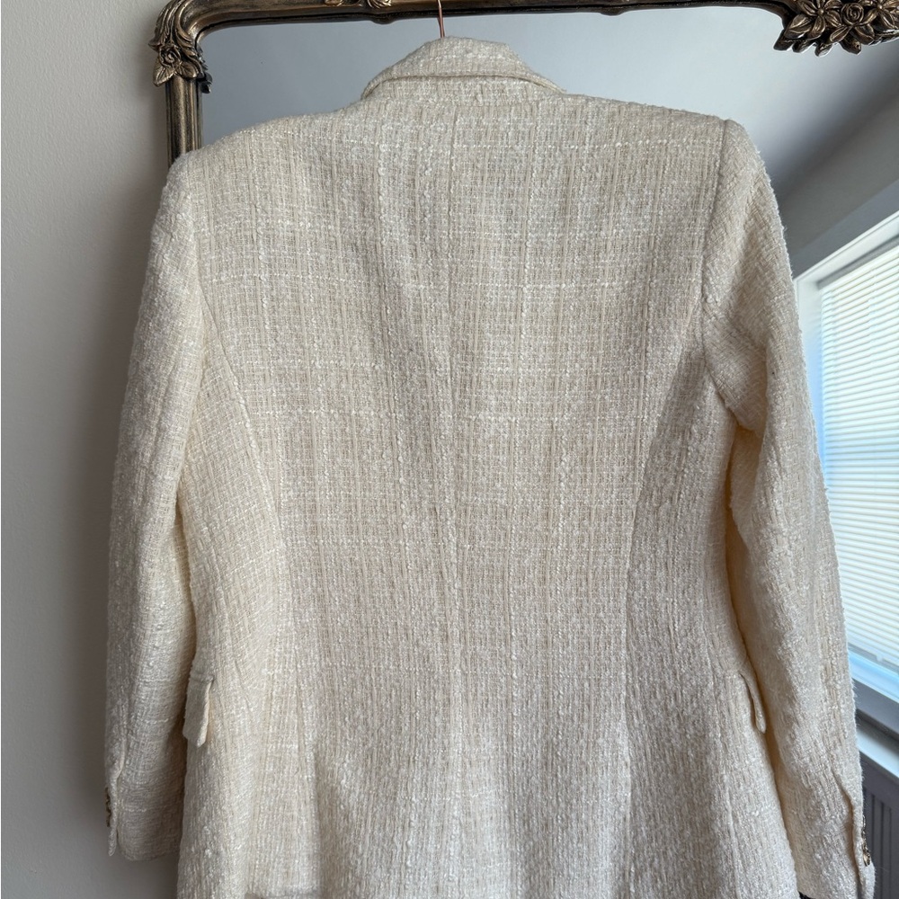 Zara Ivory Textured Jacket - Picture 2 of 3